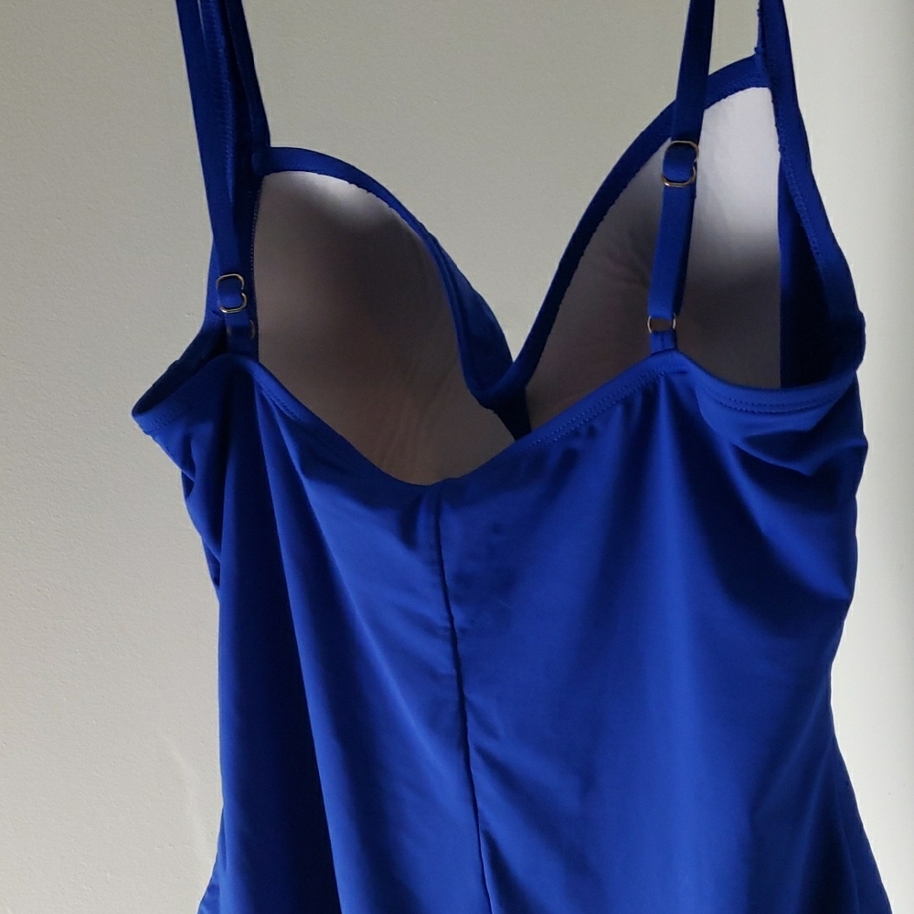 Vibrant Blue Ruched Top - Picture 7 of 8